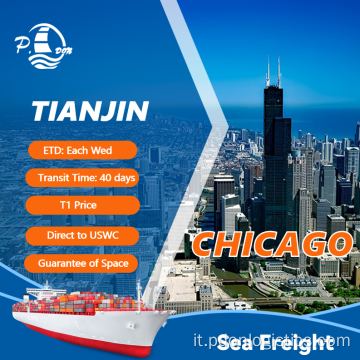 Tariffa di spedizione da Tianjin a Chicago